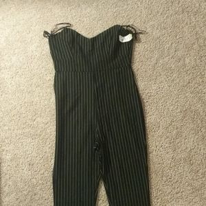 Striped jumpsuit